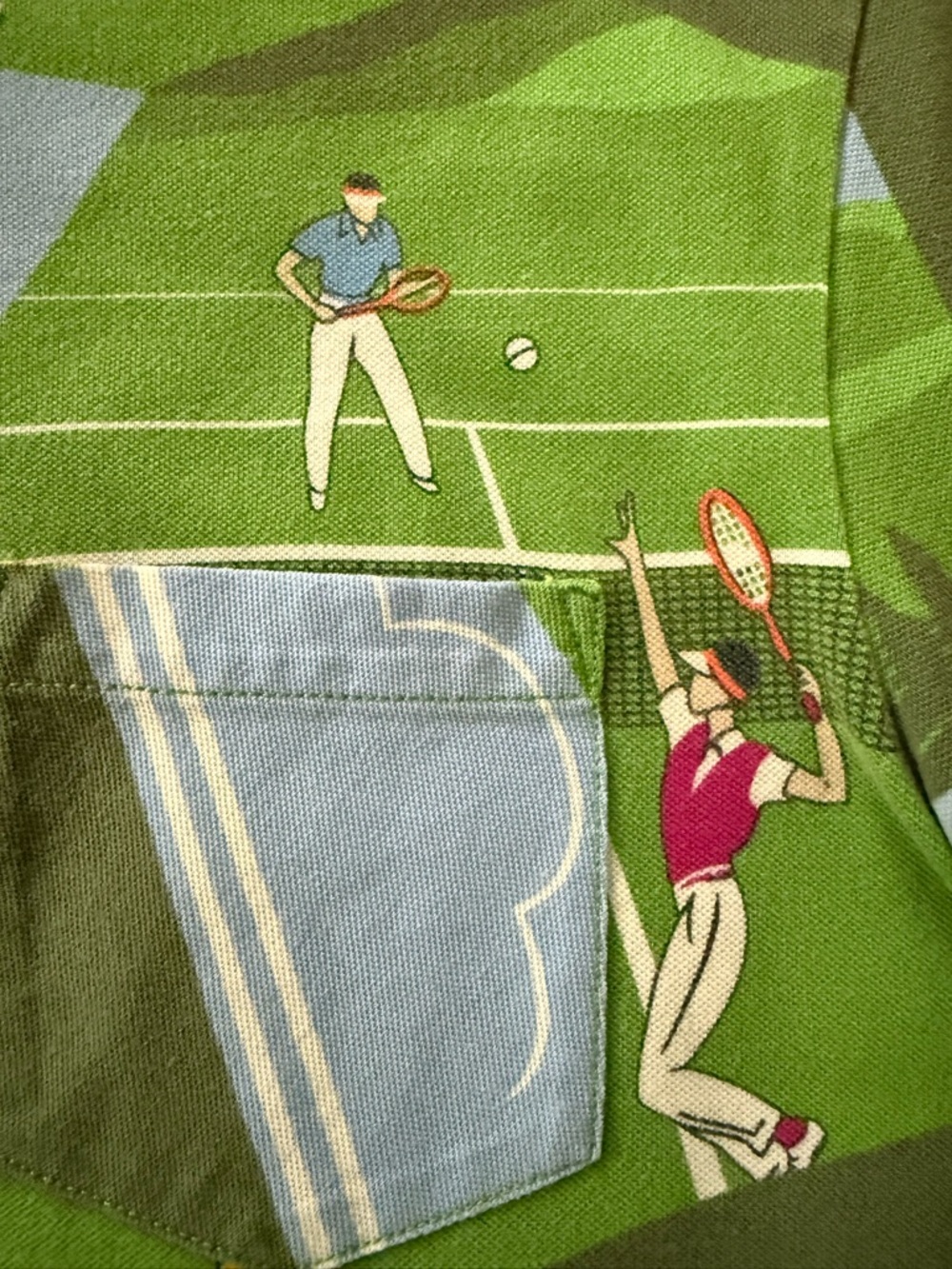 POLO Ralph Lauren 🎾 Tennis print Polo shirt circa 2014 - Picture 5 of 9